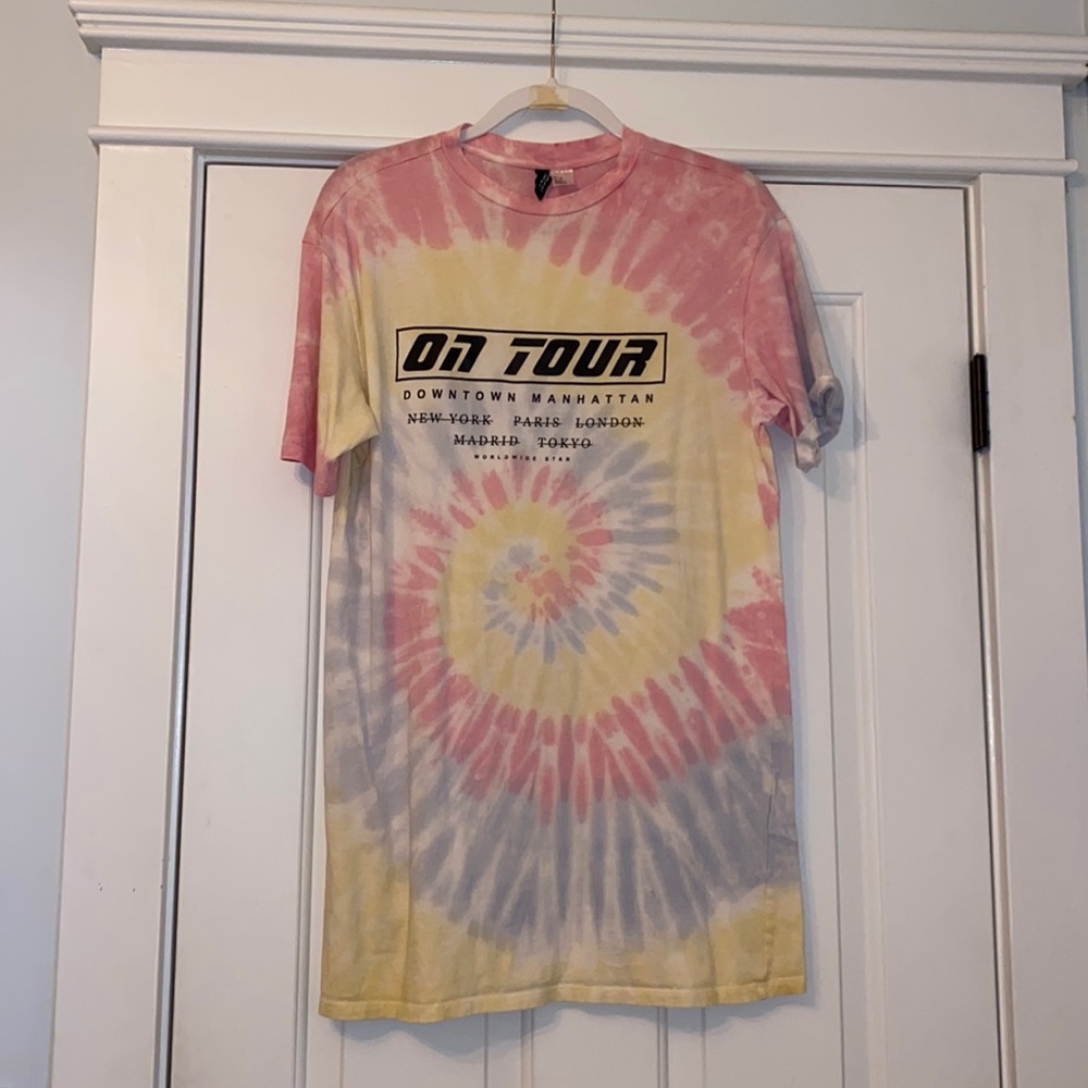 Tie dye r shirt dress